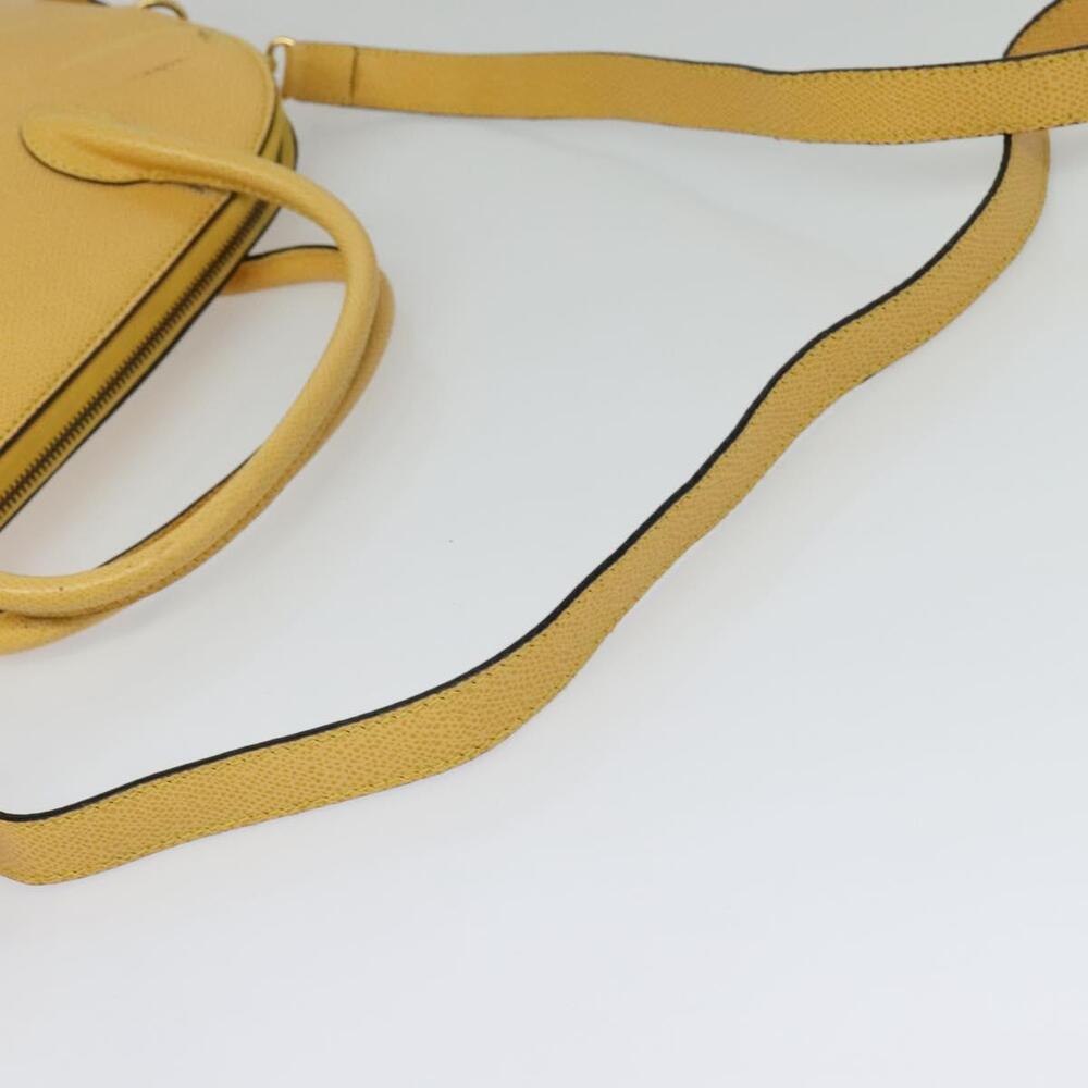 CELINE Hand Bag Leather Yellow Gold - Picture 9 of 12